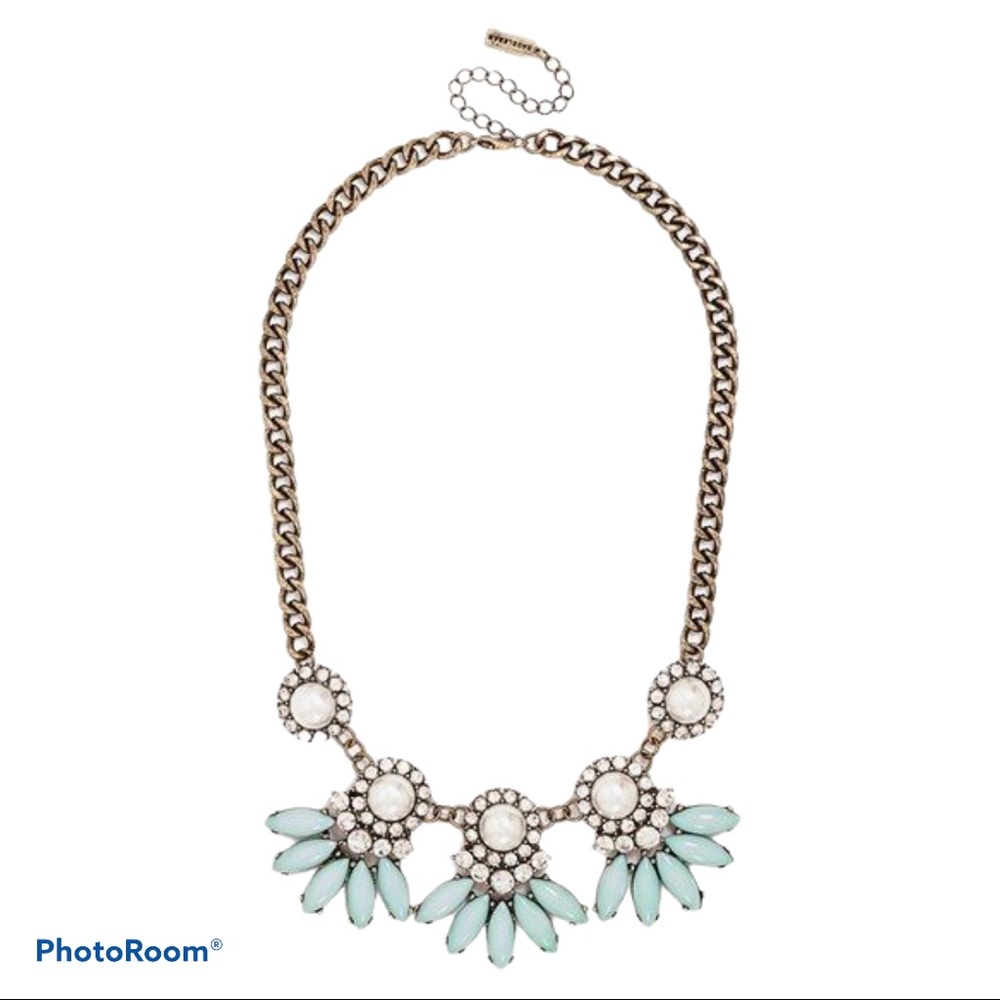 BaubleBar Peacock Pearl Aster Collar Necklace